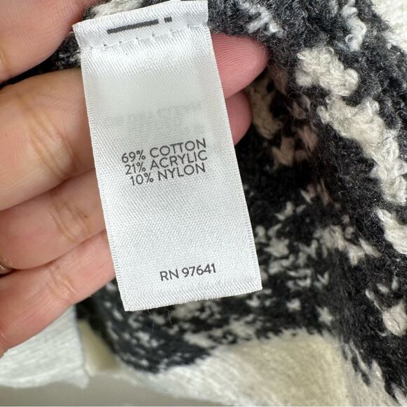 NEW J. Jill Sweater Womens Small Gray Winter Snowflake Cotton Blend Pullover - Picture 5 of 8